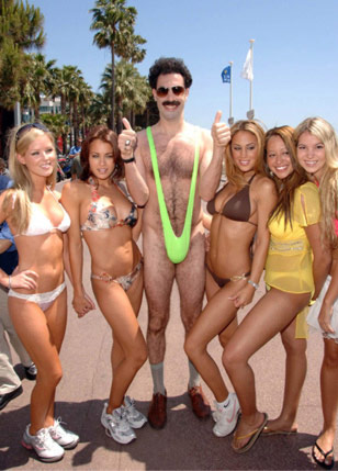 Borat with wild naked wild creatures They nothing like woman in Kazakhstan